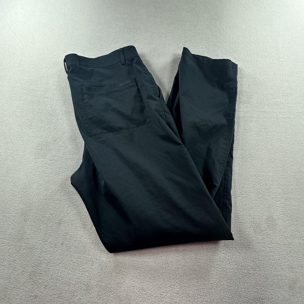 Outdoor Voices Pants Mens XL Black Birdie Slim Performance Travel Chino Golf